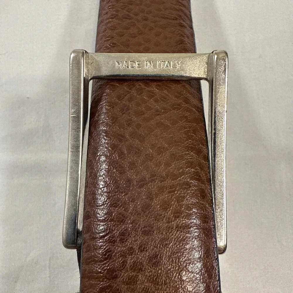BELTS MEN 34/85CM  ANDREW FEZZA NEW YORK  Brown Hand Made In Italy  ‎ 2537 02
